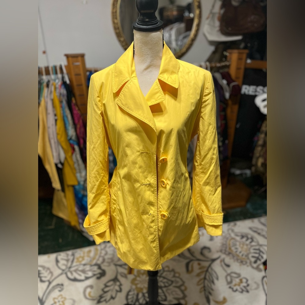 Yellow rain coat
